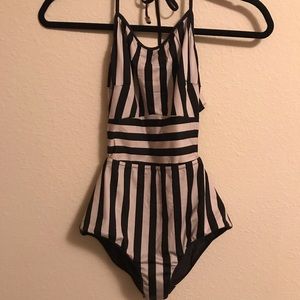 Paul Smith Stripe One Piece Swimsuit